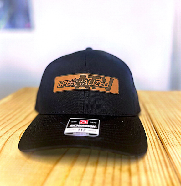BLACK SPATV SNAP-BACK HAT W BLACK MESH BACK