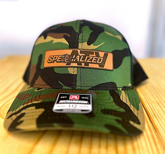 CAMO SPATV SNAP BACK HAT W BLACK MESH BACK