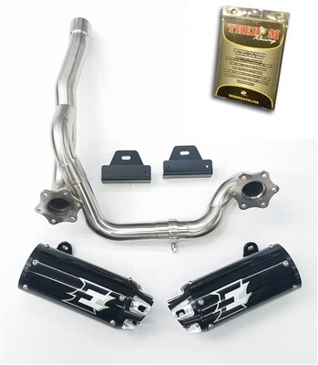 Empire industries Dual slip on exhaust with Bomb Racing Tuner for 12+ CAN-AM Outlander