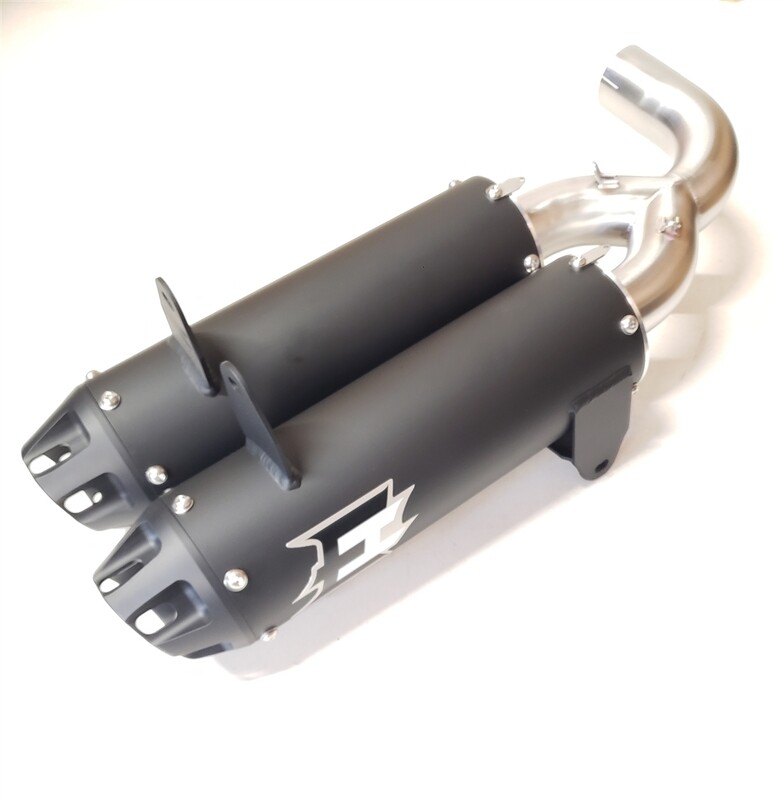 YXZ 1000R Dual Slip On Exhaust