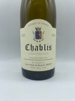 Chablis 2023 JP &amp; Benoît Droin