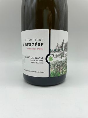 Champagne Blanc de blancs Brut Nature "Terres Blanches" Adrien Bergère
