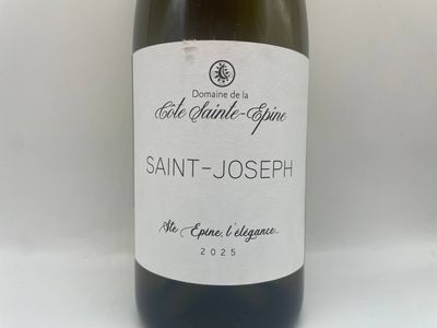 Saint-Joseph Blanc "L'Elégance" 2025 Côte Ste-Epine