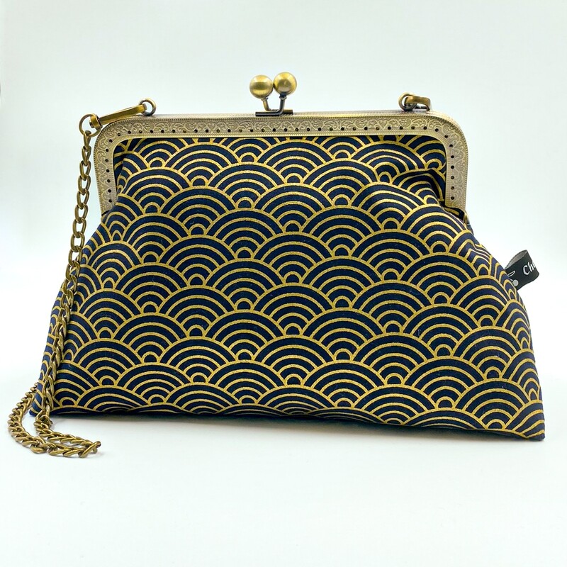 ​GRAND SAC A MAIN VINTAGE "SEIGAIHA"