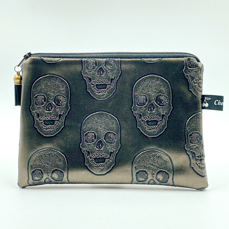 TROUSSE A TOUT "TETE DE MORT CAFE"
