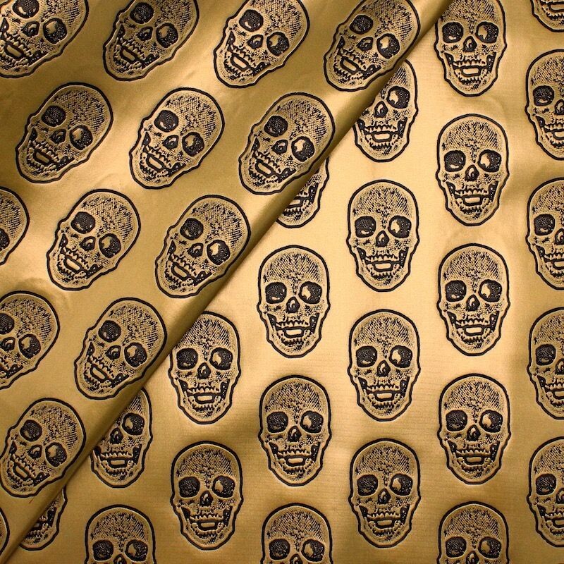 099-TETE DE MORT DORÉ