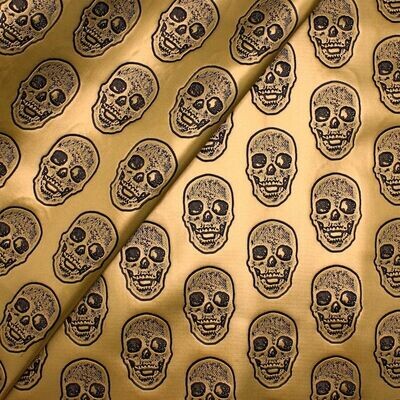 099-TETE DE MORT DORÉ