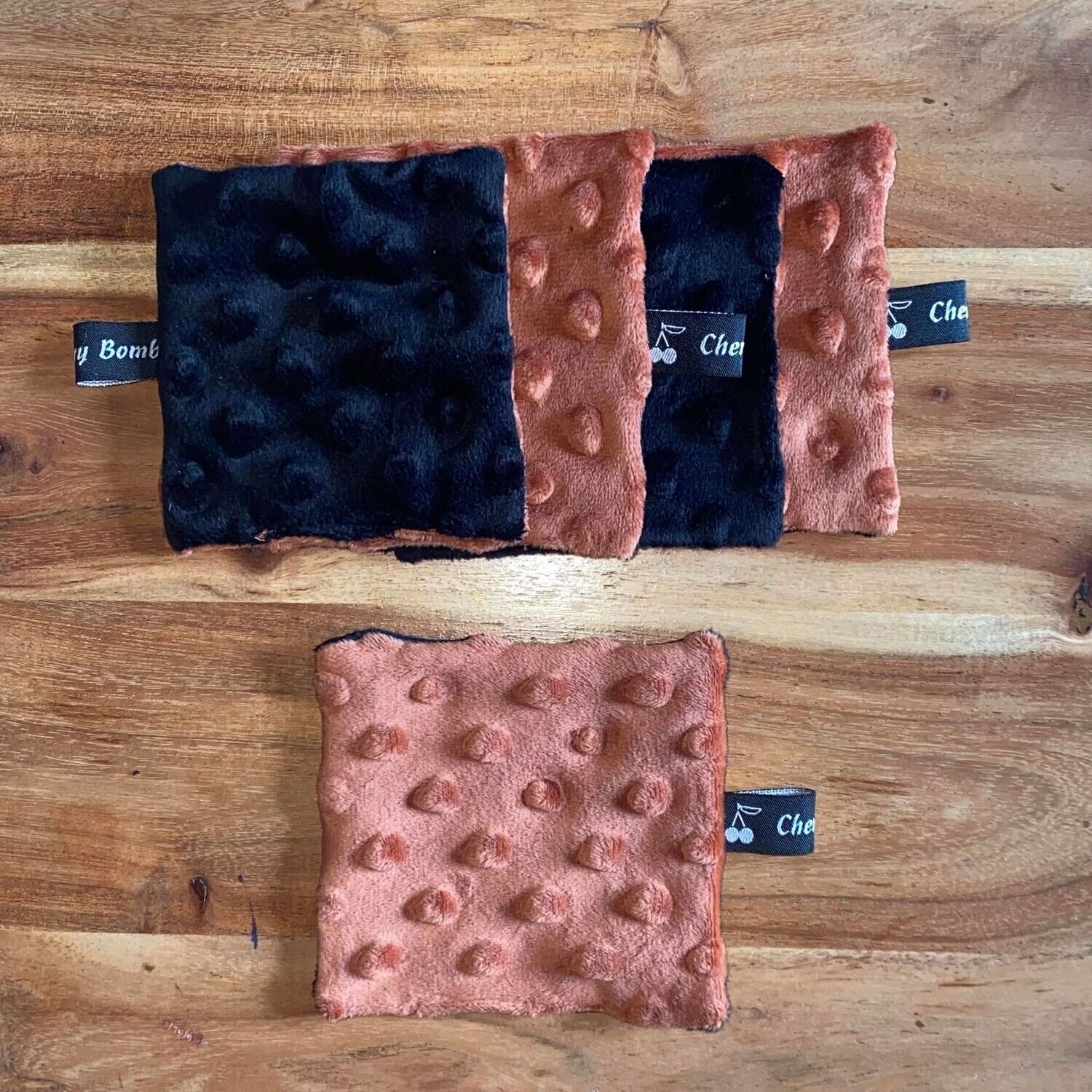 LINGETTES MAGIQUES [LOT DE 10], Couleur: TERRACOTTA / NOIR