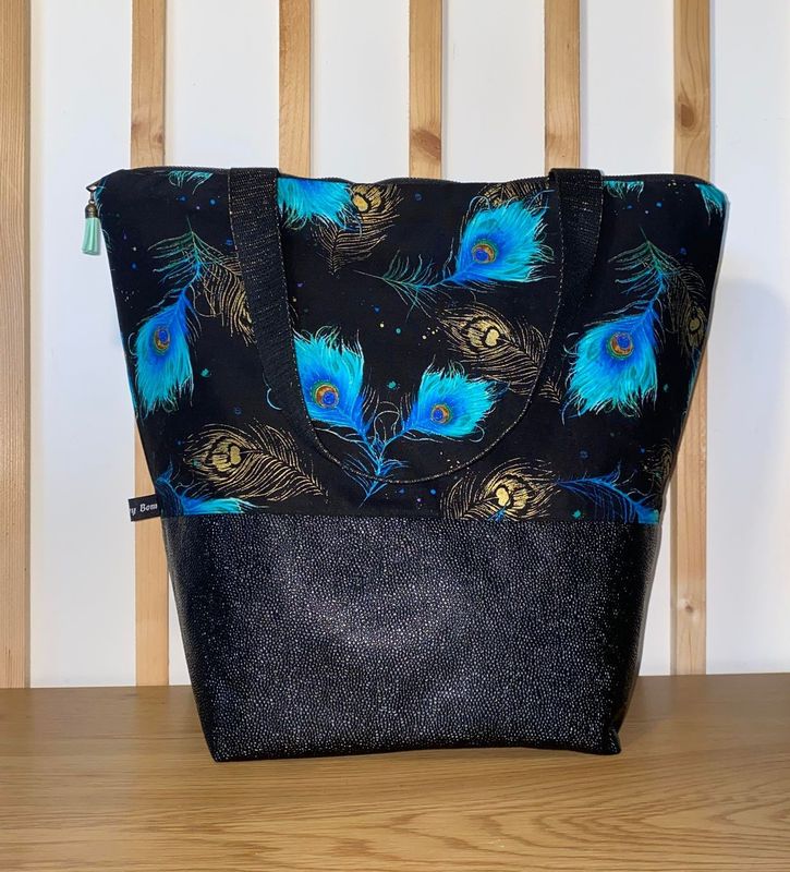 MAXI SAC - CABAS "PLUME DE PAON"