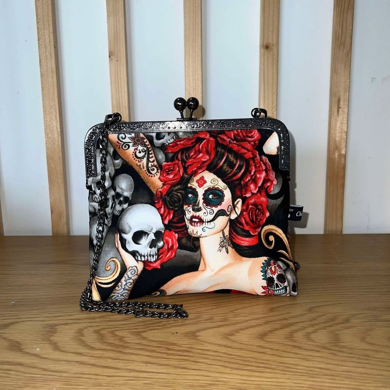 ​PETIT SAC A MAIN VINTAGE "SANTA MUERTE"