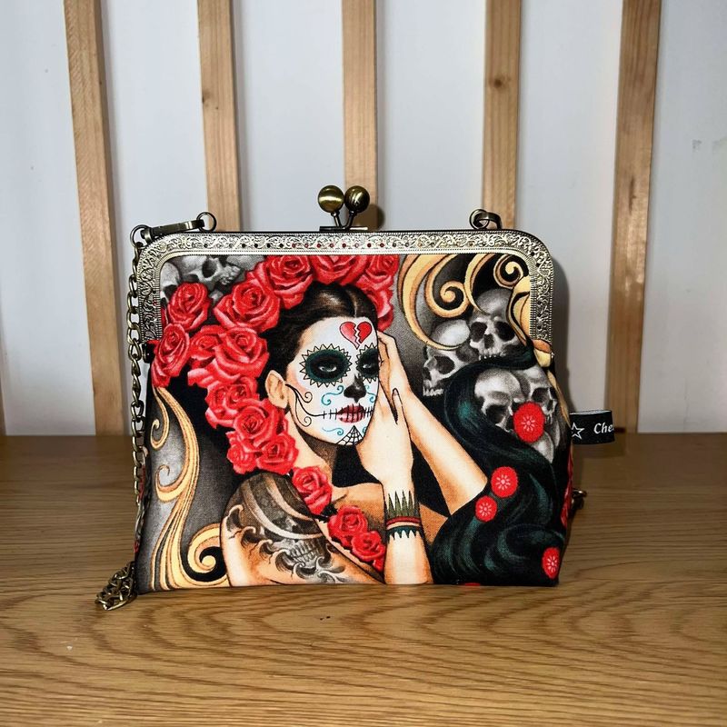 ​PETIT SAC A MAIN VINTAGE "SANTA MUERTE"