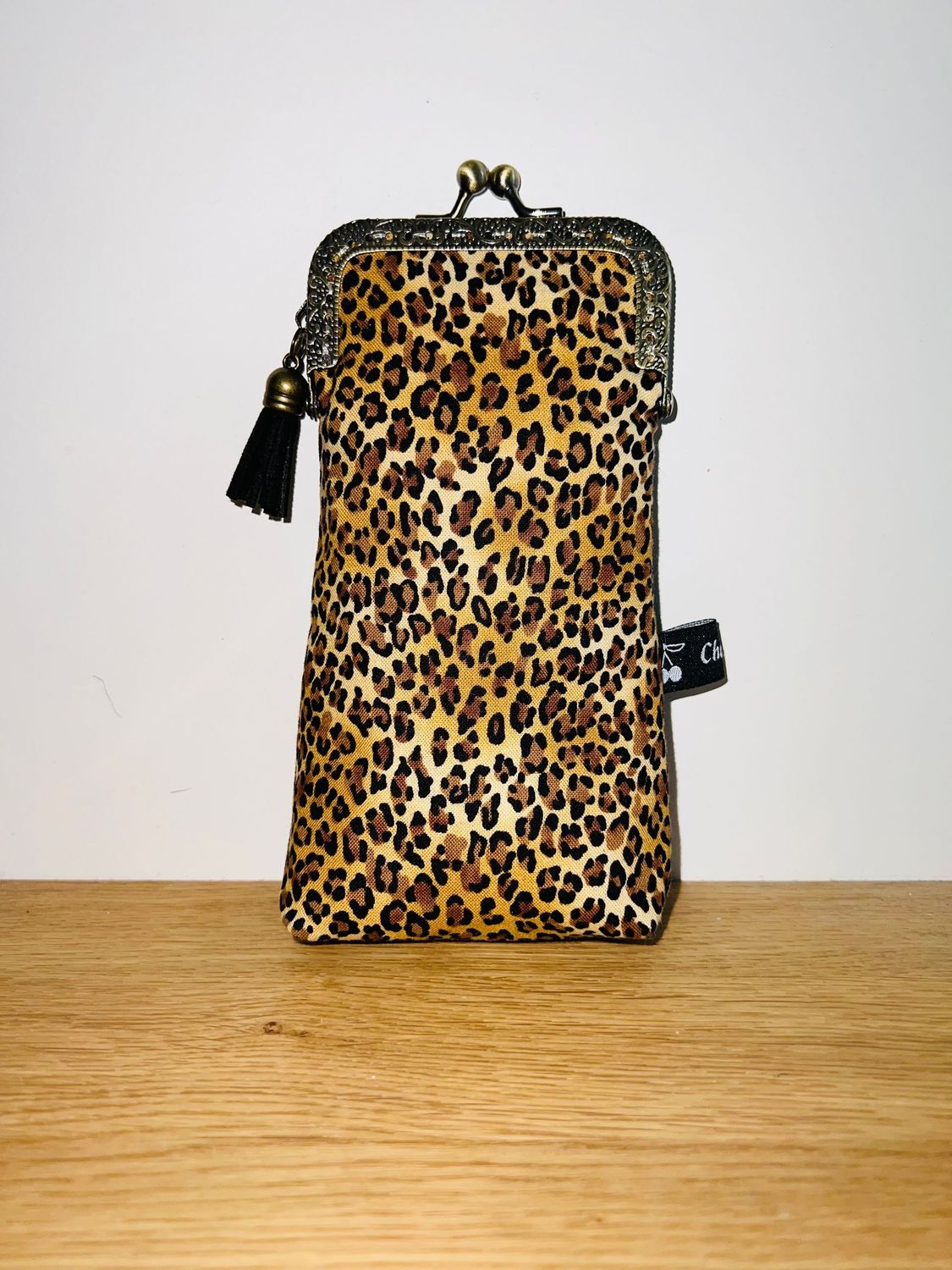 ETUI A LUNETTES VINTAGE "LEOPARD"