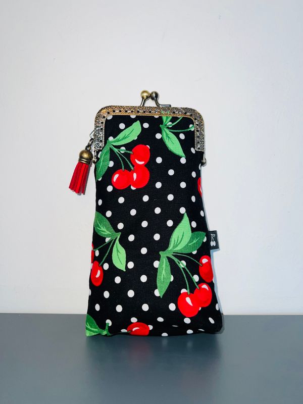 ETUI A LUNETTES VINTAGE "CHERRY"