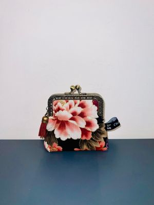 ​PORTE MONNAIE VINTAGE "GRUE CORAIL"