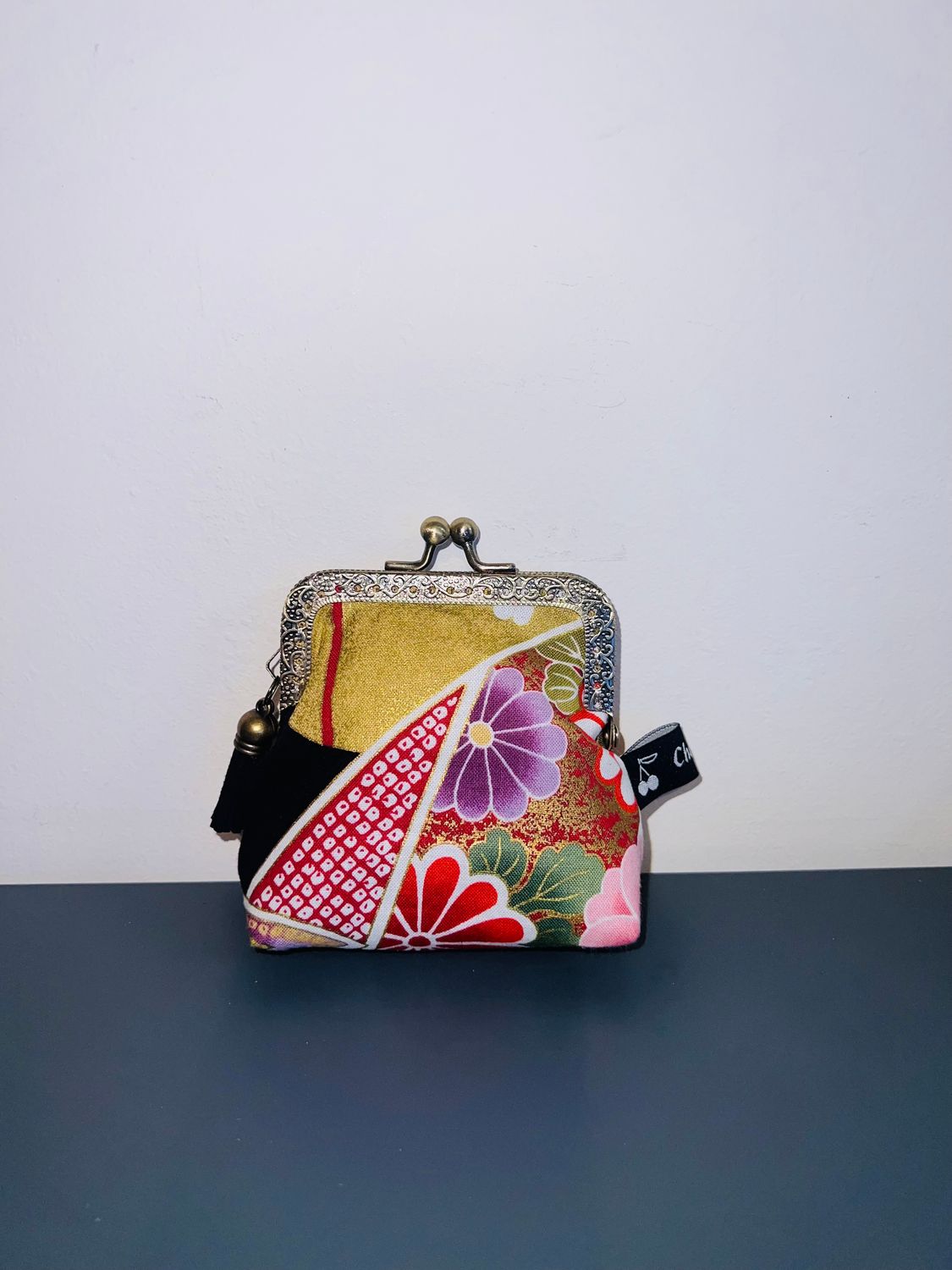 ​PORTE MONNAIE VINTAGE "JAPONAIS FLEURI 2"
