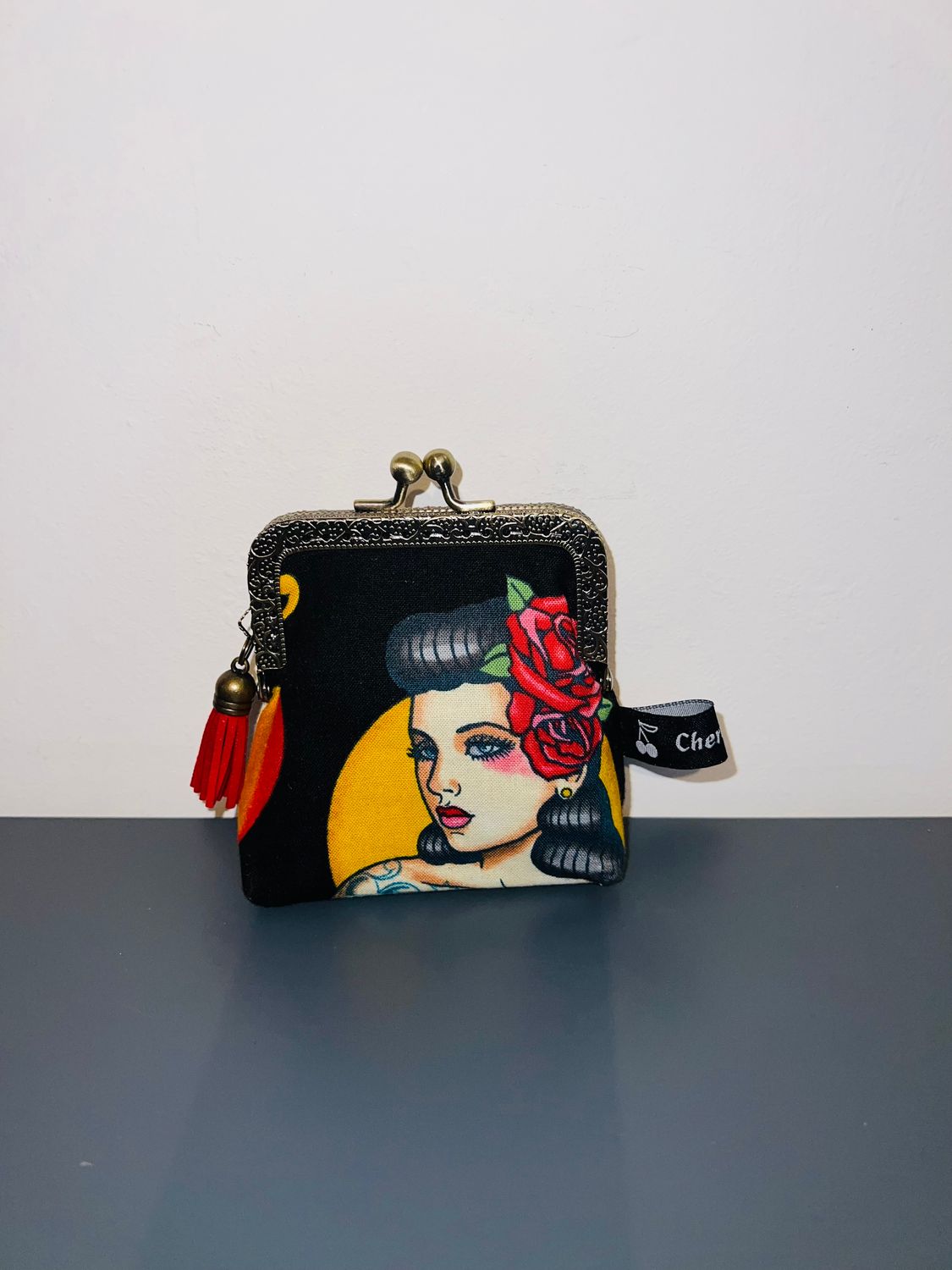 ​PORTE MONNAIE VINTAGE "TATTOO FOREVER NOIR"