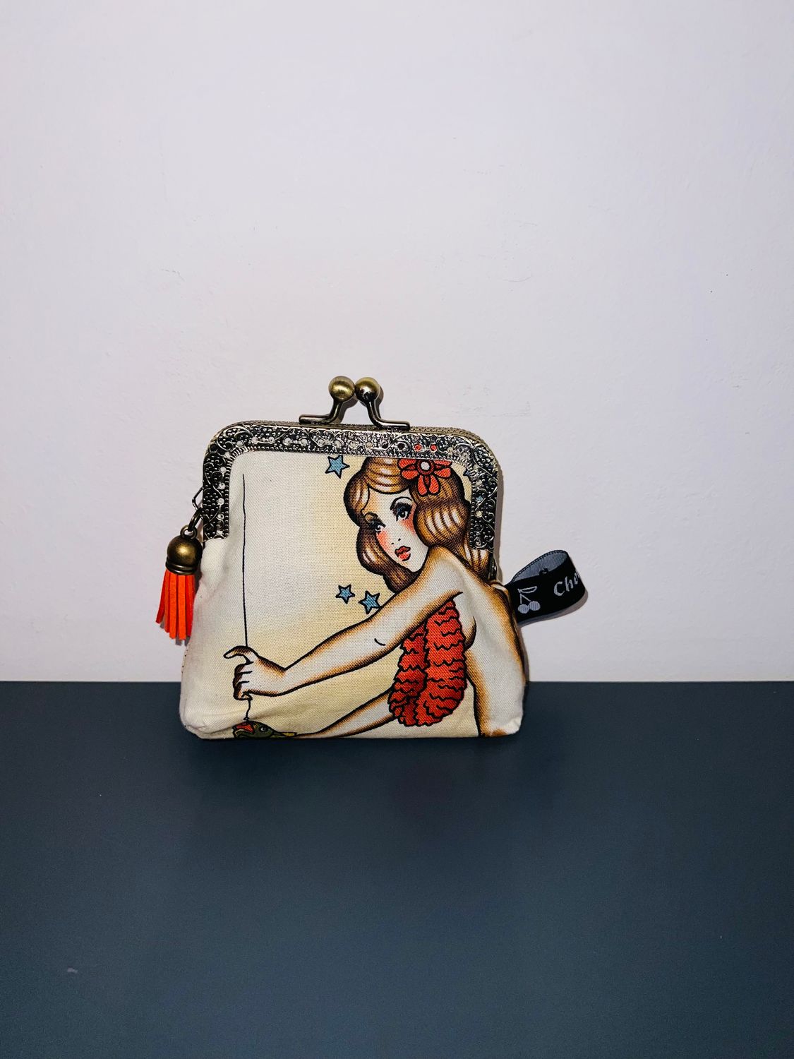 ​PORTE MONNAIE VINTAGE "TATTOO MERMAID"