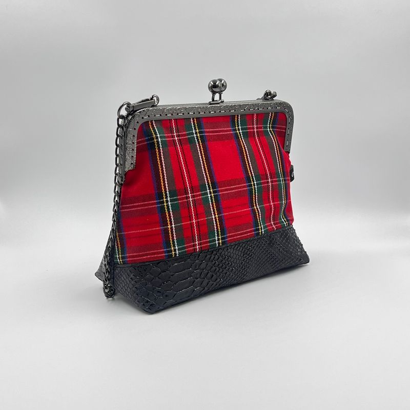 ​PETIT SAC A MAIN VINTAGE "ECOSSAIS - COBRA"