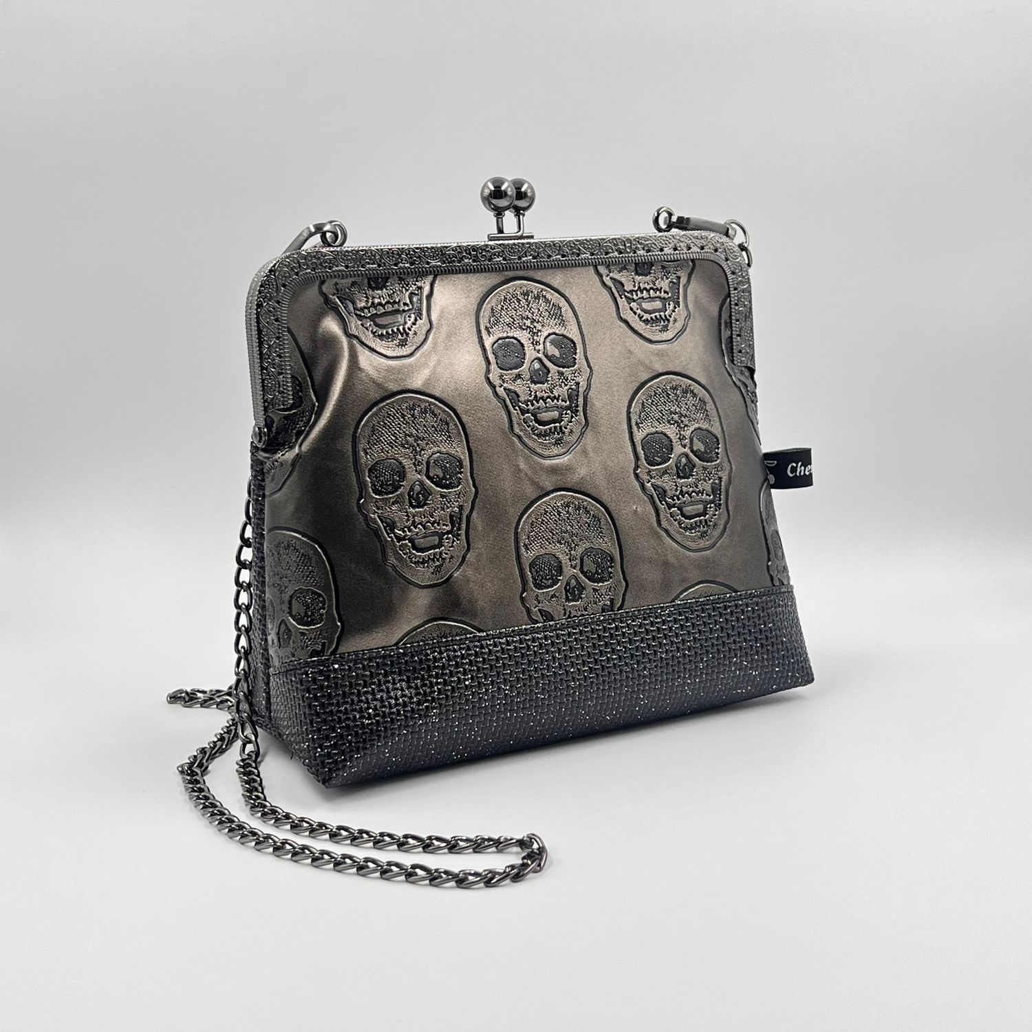 PETIT SAC A MAIN VINTAGE PETIT SAC A MAIN VINTAGE "SKULL CAFÉ - PAILLETTES"