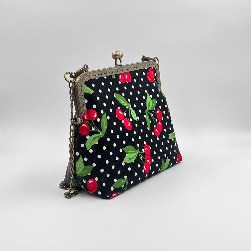 ​PETIT SAC A MAIN VINTAGE "CHERRY CHERRY - BUBBLE"
