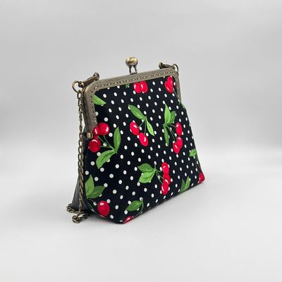 PETIT SAC A MAIN VINTAGE PETIT SAC A MAIN VINTAGE "CHERRY CHERRY - BUBBLE"