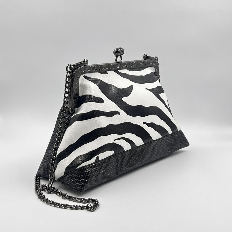 GRAND SAC A MAIN VINTAGE GRAND SAC A MAIN VINTAGE "ZEBRE - PAILLETTES"