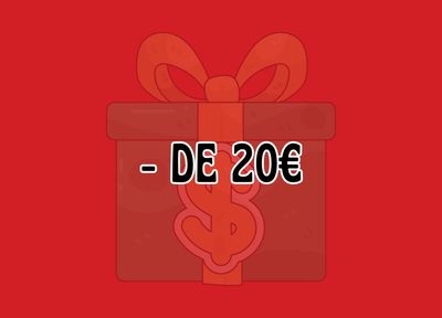 - de 20€