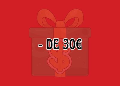 - de 30€