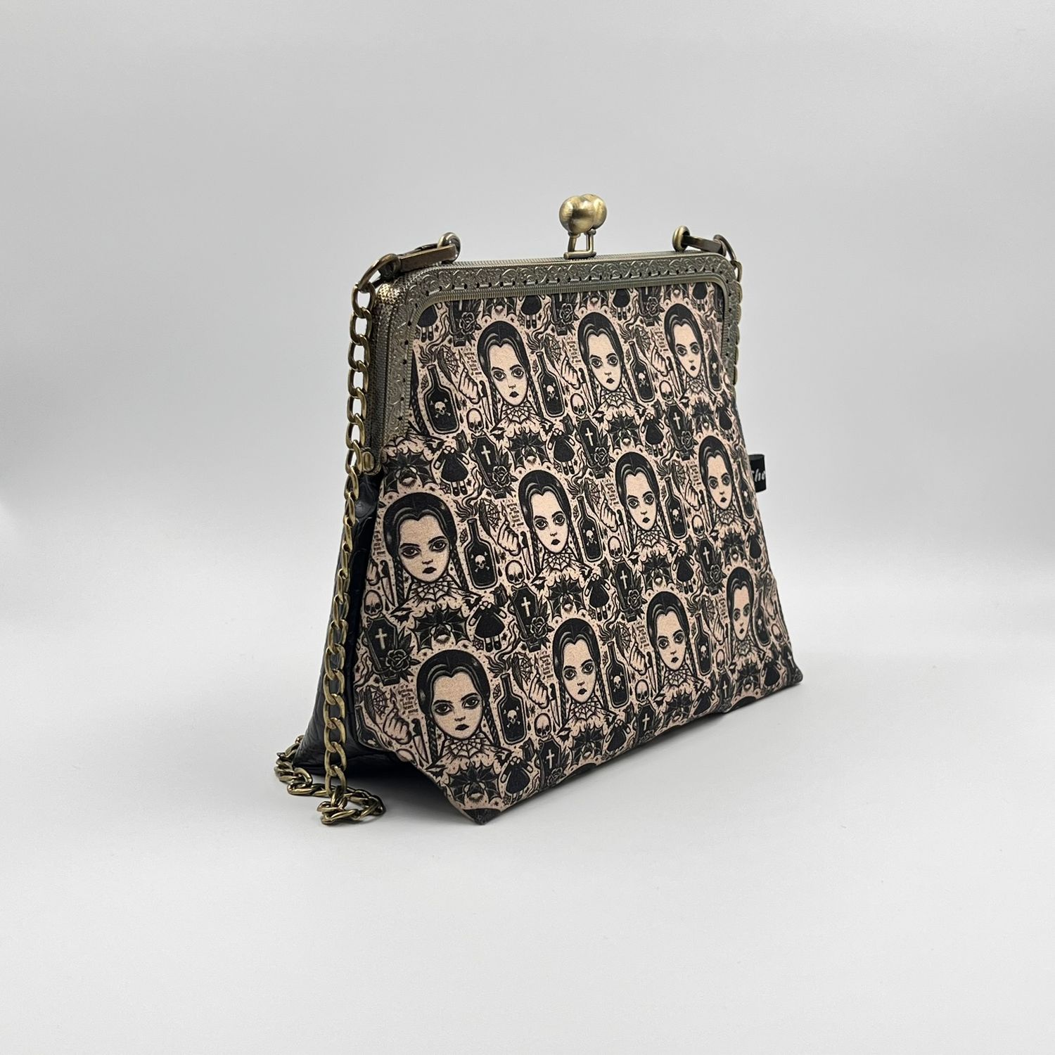 ​PETIT SAC A MAIN VINTAGE "WEDNESDAY - CROCO"