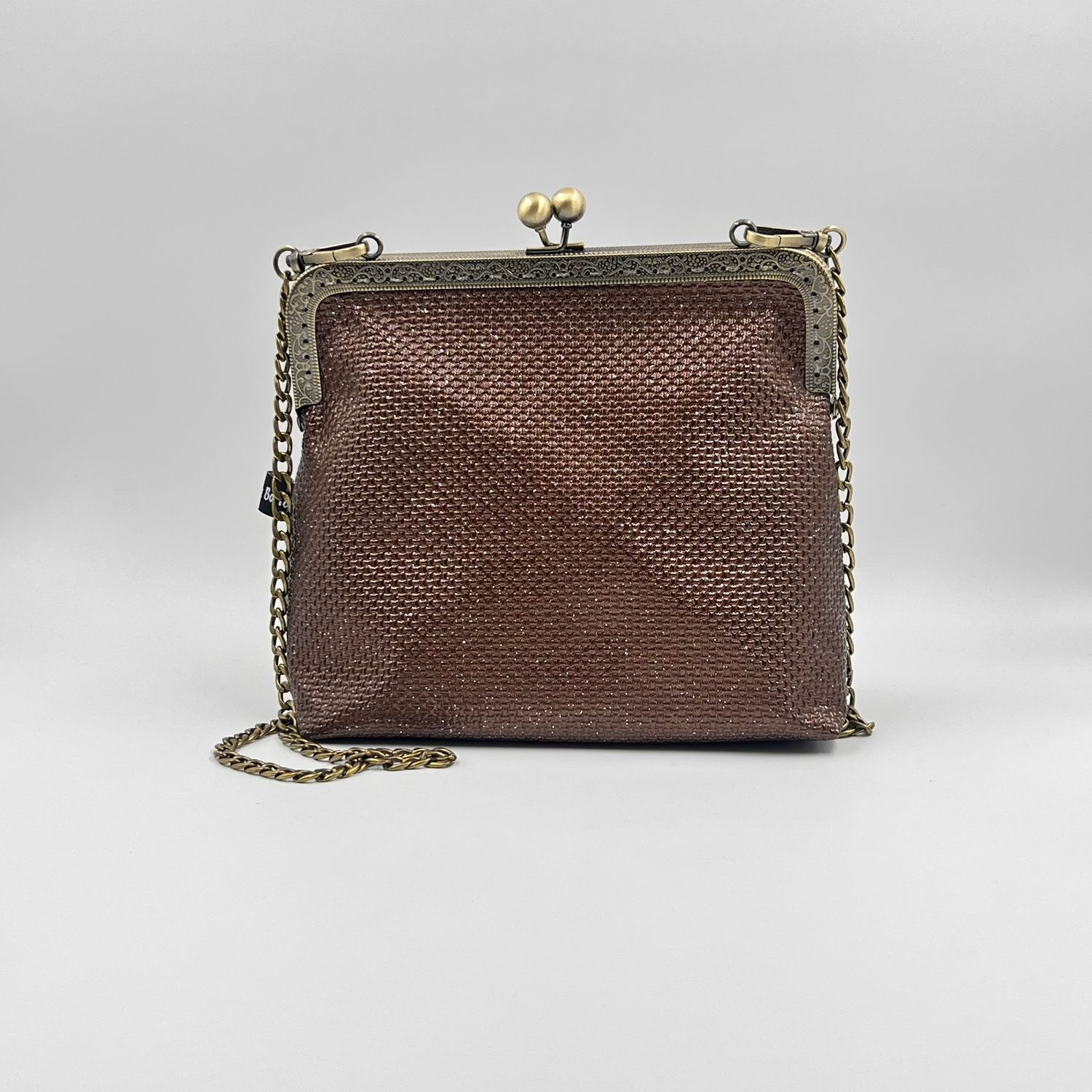 Cadre de sac à main rétro en métal avec pochette, 19 cm (7) - France Cadre de sac à main rétro en métal avec pochette, 19 cm (7) - France