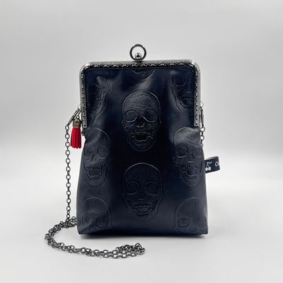 PETITE POCHETTE VINTAGE PETITE POCHETTE VINTAGE "SKULL ALL BLACK"