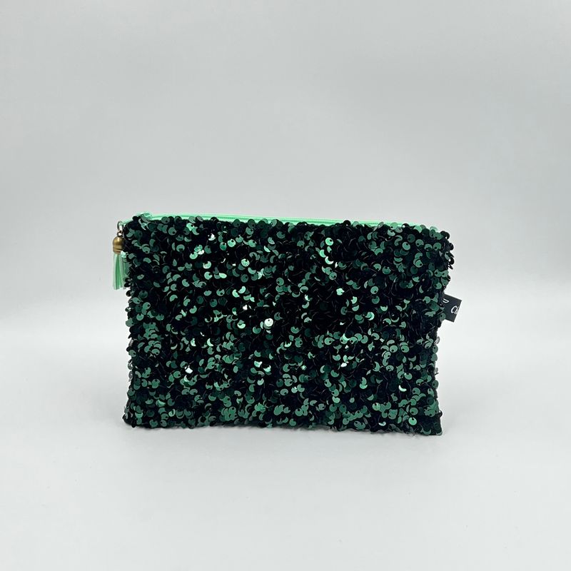 TROUSSE A TOUT "SEQUINS VERTS - PAILLETTES"