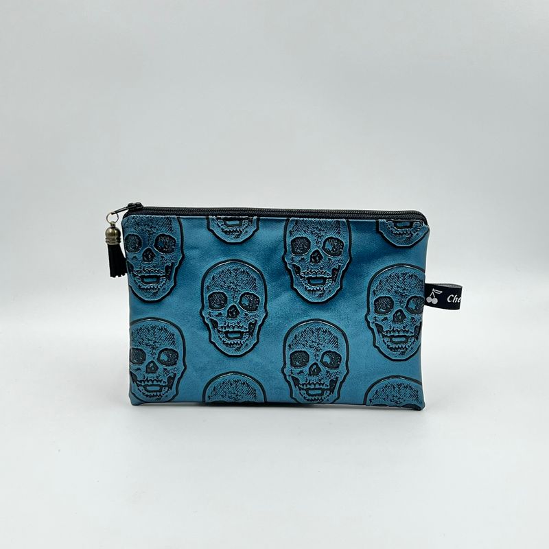 TROUSSE A TOUT "SKULL BLEU - PAILLETTES"