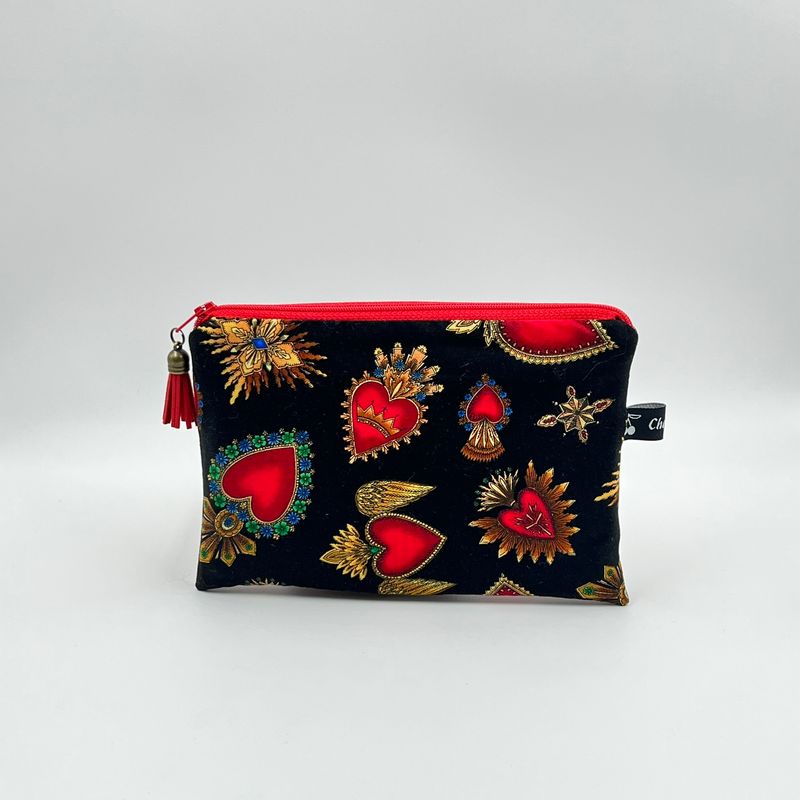 TROUSSE A TOUT "EX-VOTO - CROCO ROUGE"