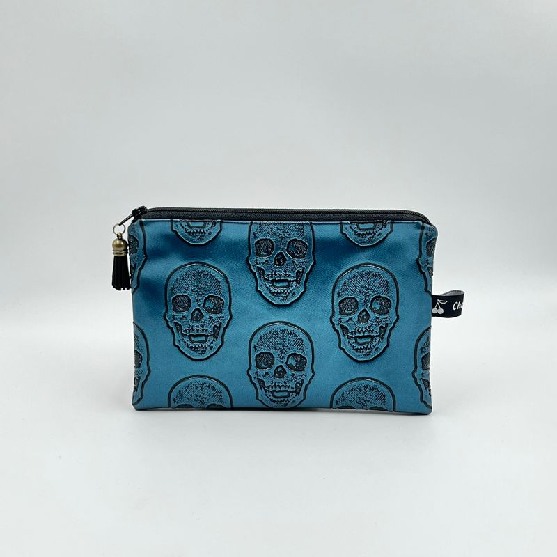 TROUSSE A TOUT "SKULL BLEU -PAILLETTES"