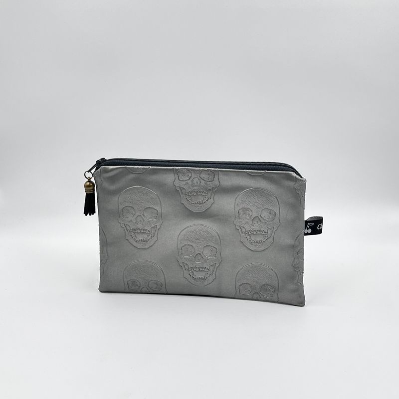 TROUSSE A TOUT "SKULL ARGENT - PAILLETTES"