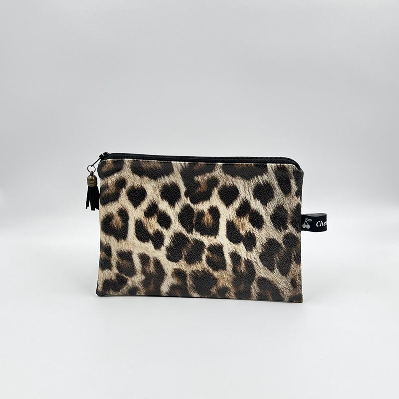 TROUSSE A TOUT "LEOPARD SIMILI - PAILLETTES"