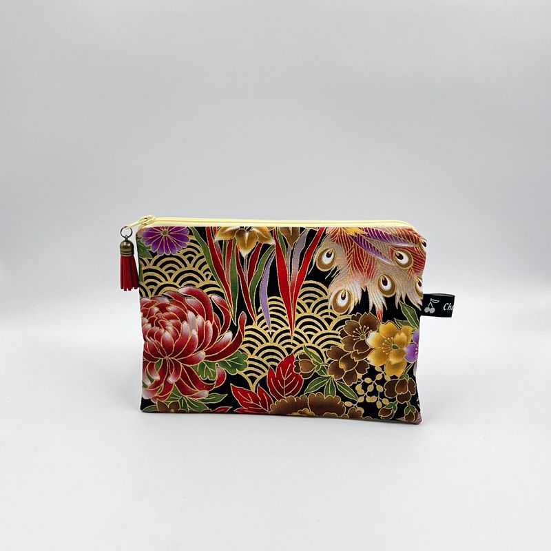 TROUSSE A TOUT "PAON DORÉ MARRON - ROCK PAILLETTES TAUPE"