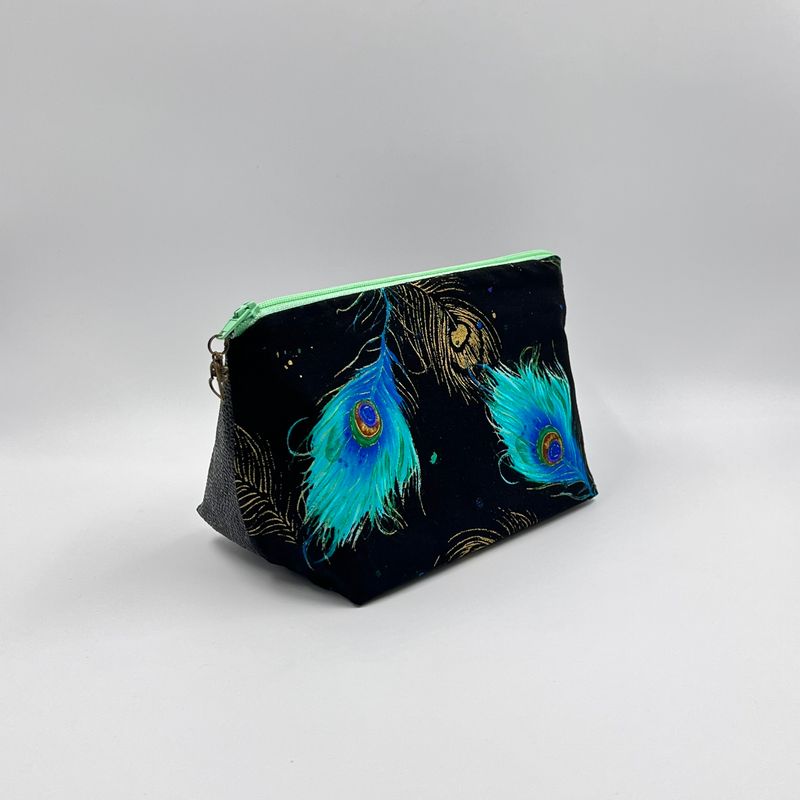 PETITE TROUSSE DE TOILETTE "PLUMES DE PAON - BUBBLE"