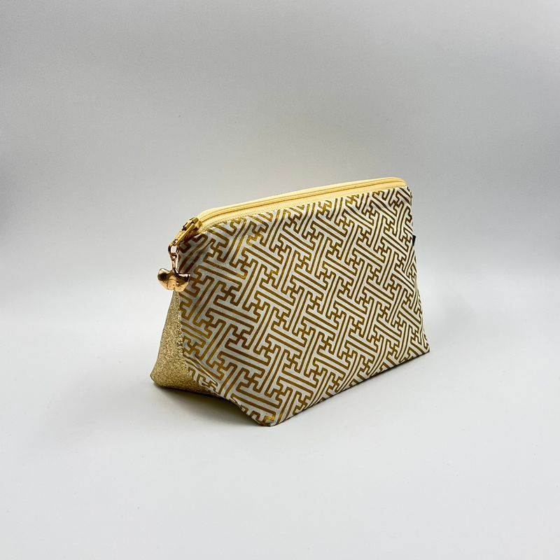 PETITE TROUSSE DE TOILETTE "SEIGAIHA - OR"