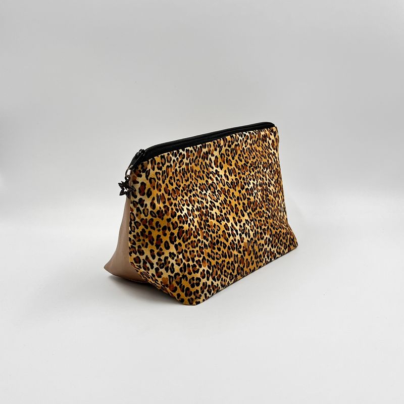 PETITE TROUSSE DE TOILETTE "LÉOPARD - MORDORÉ"