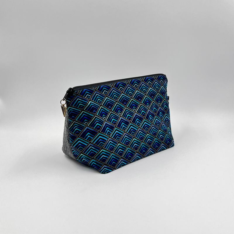 PETITE TROUSSE DE TOILETTE "ART DÉCO - NOIR BRILLANT"