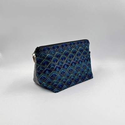 PETITE TROUSSE DE TOILETTE "ART DÉCO - NOIR BRILLANT"