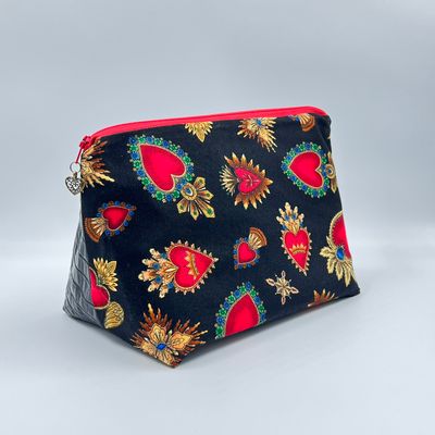 MOYENNE TROUSSE DE TOILETTE "EX-VOTO - CROCO"