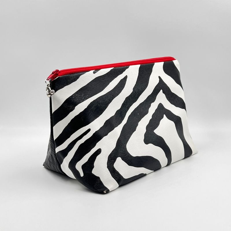 MOYENNE TROUSSE DE TOILETTE "ZEBRE - CROCO"