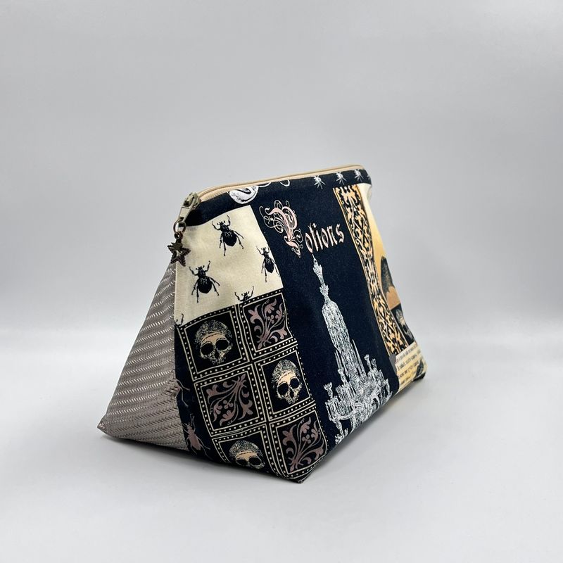 MOYENNE TROUSSE DE TOILETTE "SPOTIONS - CARBONE MARRON"