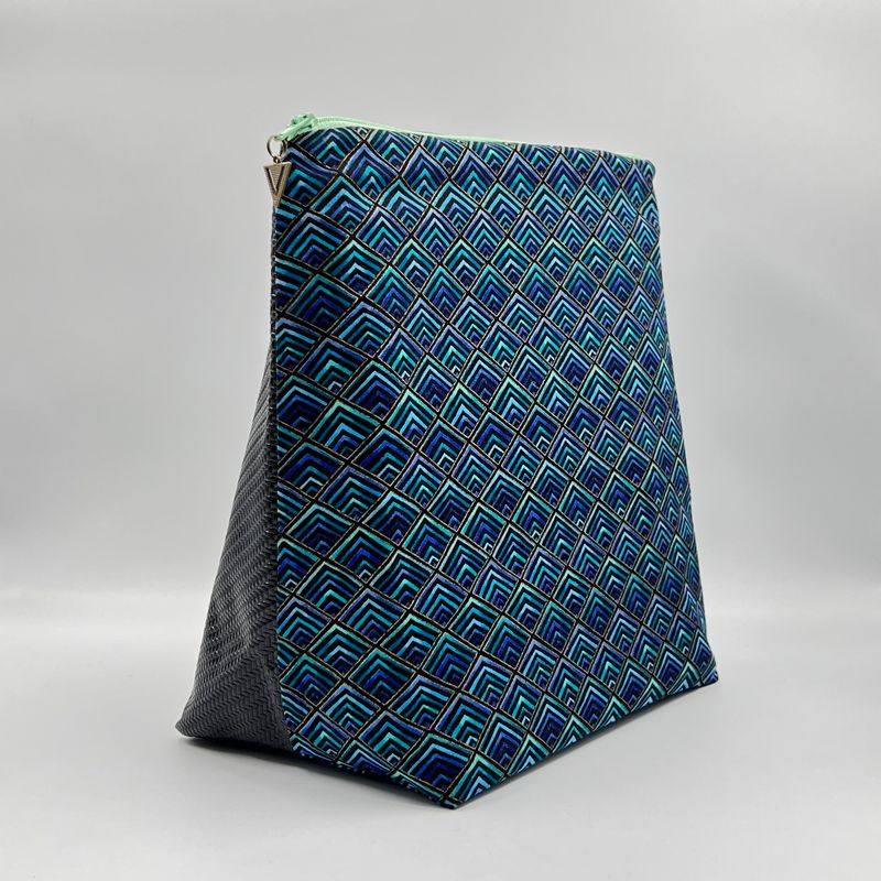 GRANDE TROUSSE DE TOILETTE "ART DECO - CARBONE"