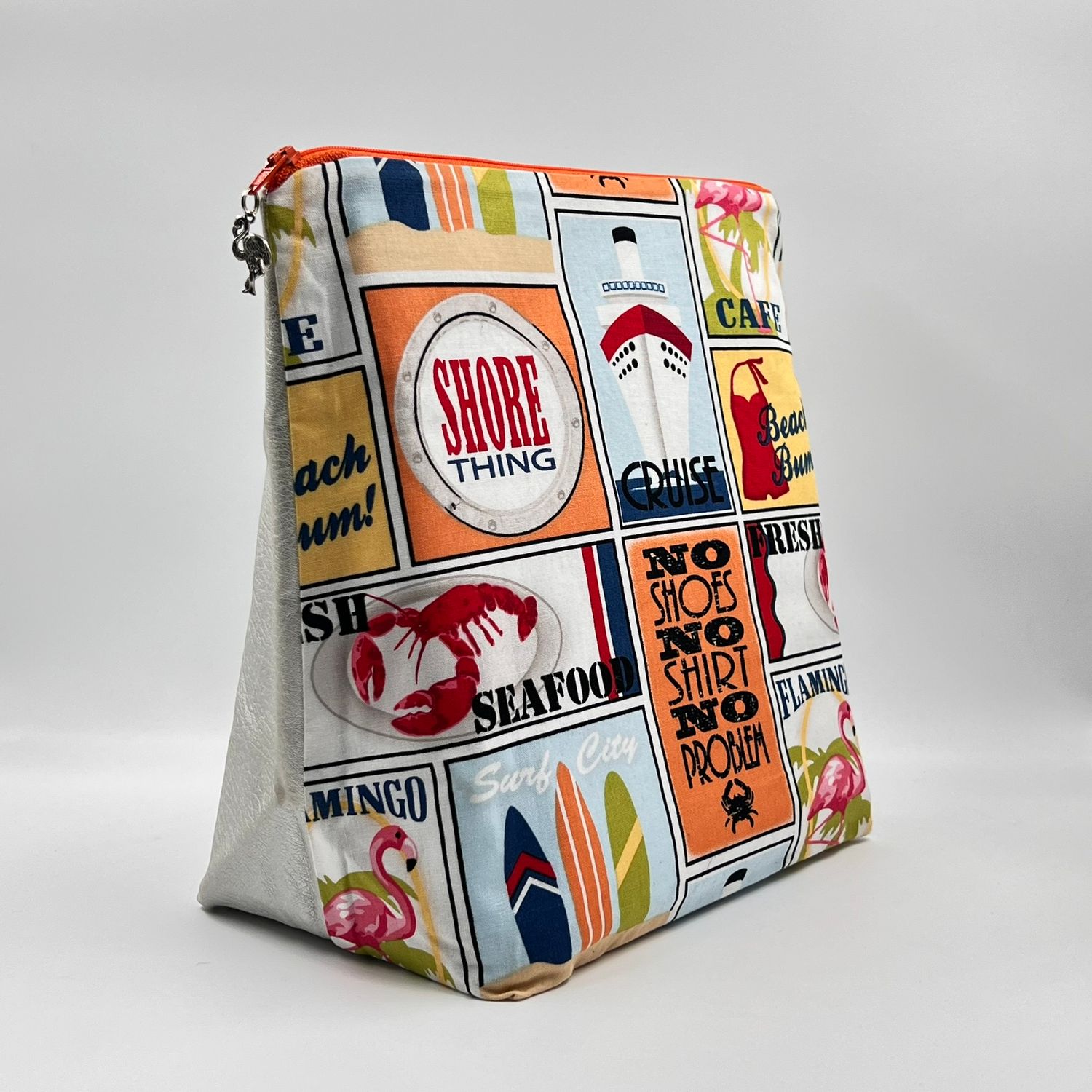 GRANDE TROUSSE DE TOILETTE "CALIFIRNIA - ARGENT"