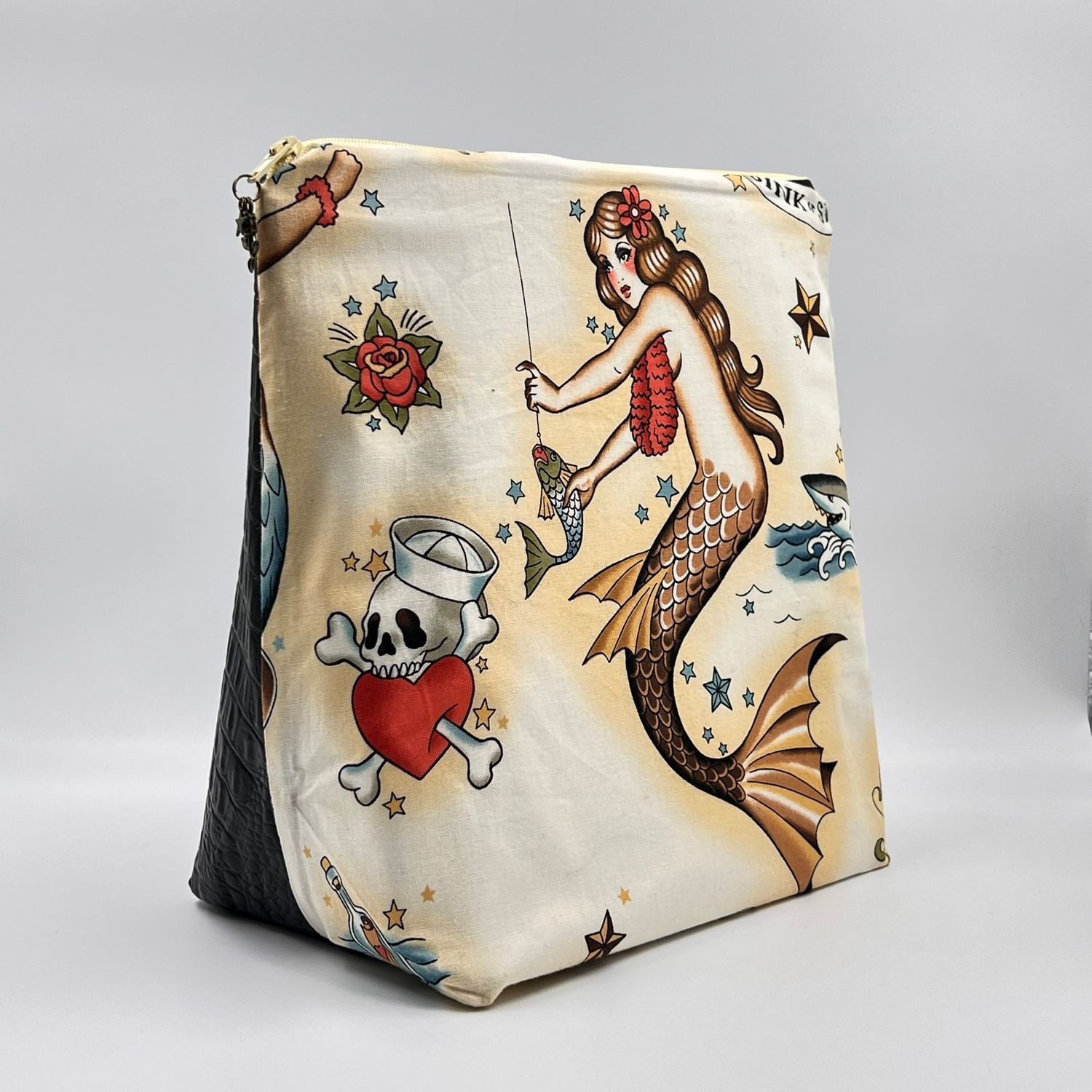 GRANDE TROUSSE DE TOILETTE "MERMAID - CROCO"