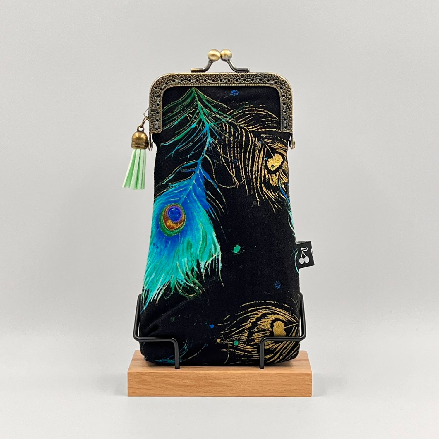 ETUI A LUNETTES VINTAGE "ART DÉCO - CARBONE"